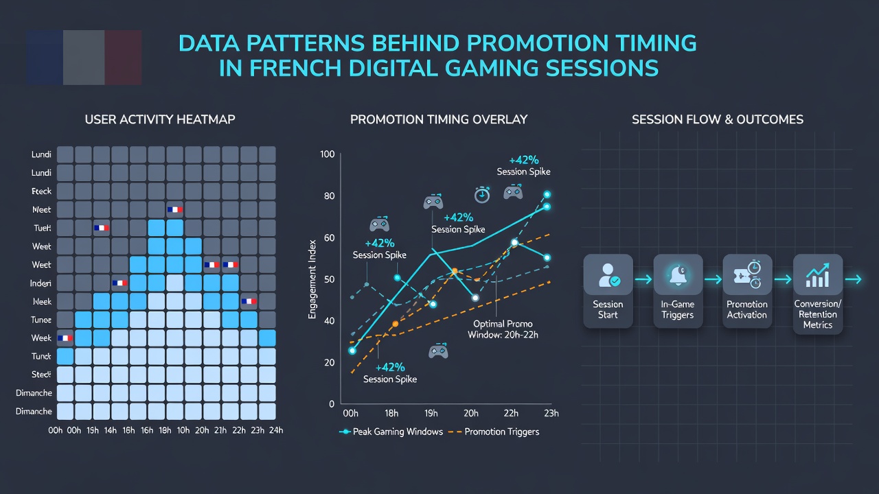 Graph illustrating seasonal promotion timing shifts in French online gaming markets